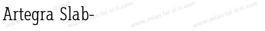 Artegra Slab字体转换